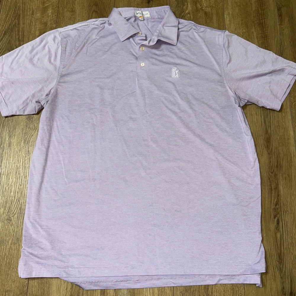 Peter Millar PGA‎ Tour light purple golf shirt extra large casual athletic wear